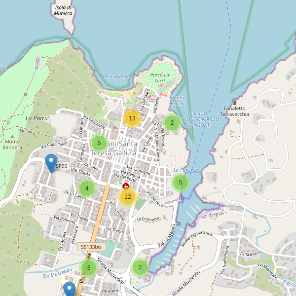 Thumbnail mappa parcheggi di Santa Teresa Gallura