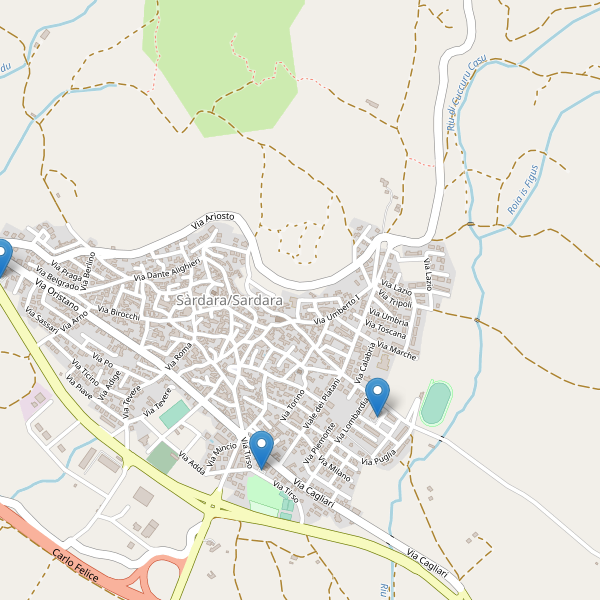 Thumbnail mappa parcheggi di Sardara