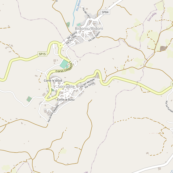 Thumbnail mappa parcheggi di Sorradile