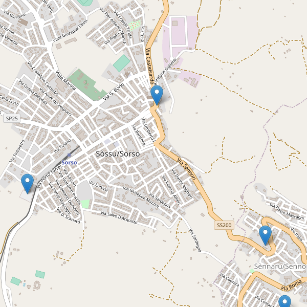 Thumbnail mappa parcheggi di Sorso
