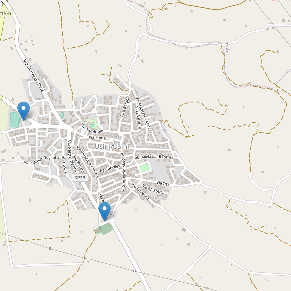 Thumbnail mappa parcheggi di Usini