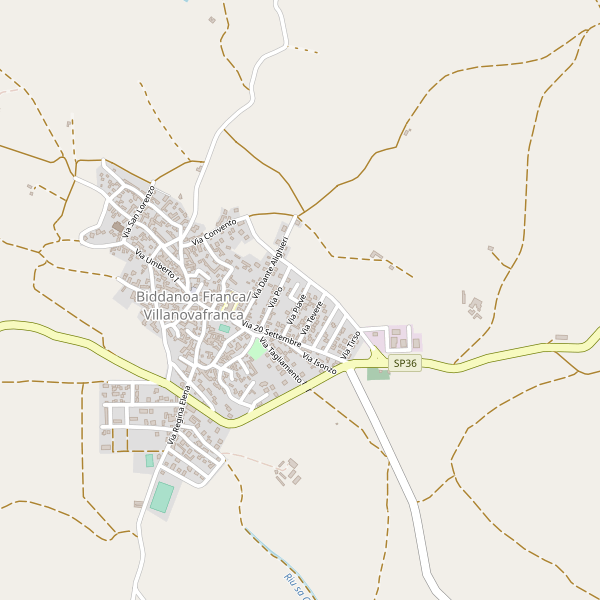 Thumbnail mappa parcheggi di Villanovafranca