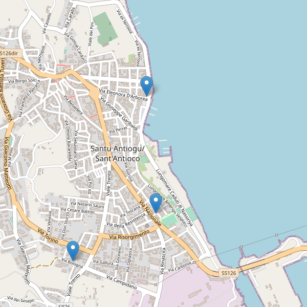 Thumbnail mappa ristoranti di Sant'Antioco