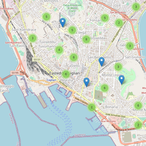 Thumbnail mappa scuole di Cagliari