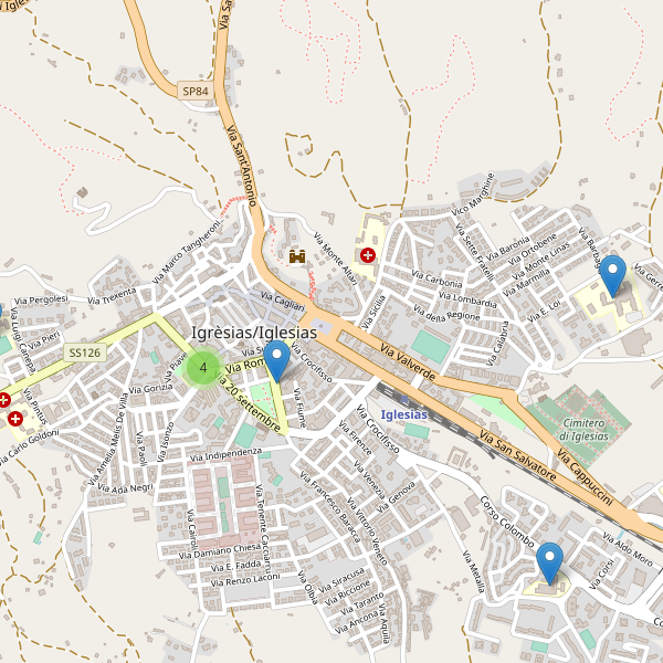 Thumbnail mappa scuole di Iglesias