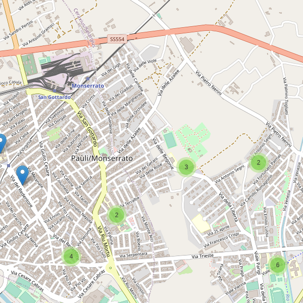 Thumbnail mappa scuole di Monserrato