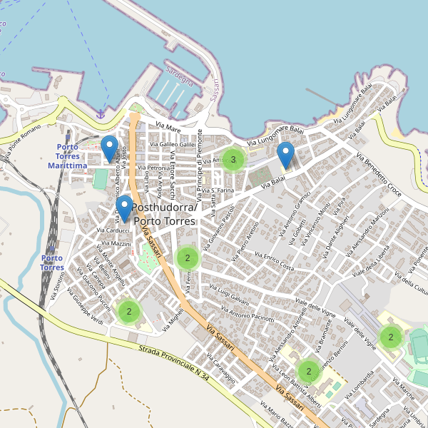 Thumbnail mappa scuole di Porto Torres