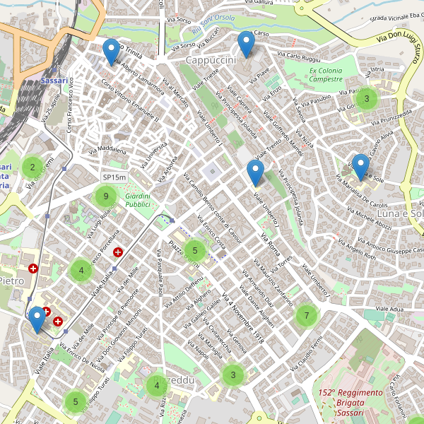 Thumbnail mappa scuole di Sassari