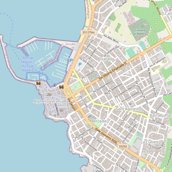 Thumbnail mappa stazioni di Alghero