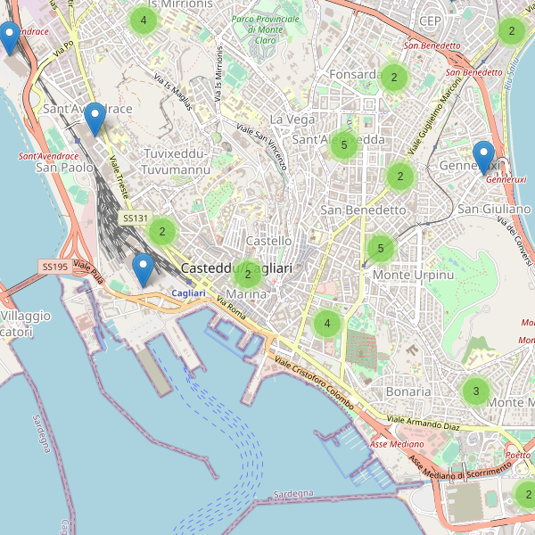 Thumbnail mappa supermercati di Cagliari
