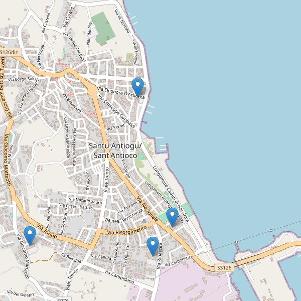 Thumbnail mappa supermercati di Sant'Antioco