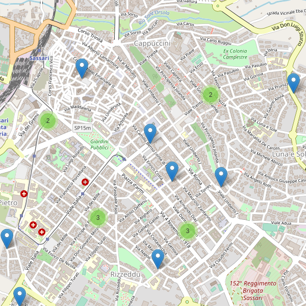 Thumbnail mappa supermercati di Sassari