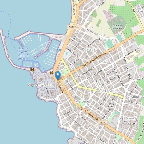 Thumbnail mappa taxi di Alghero
