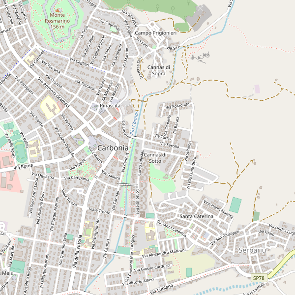 Thumbnail mappa taxi di Carbonia