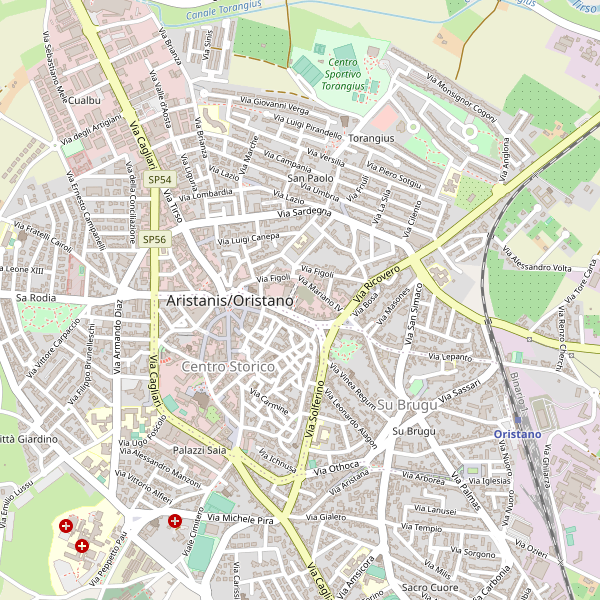 Thumbnail mappa taxi di Oristano