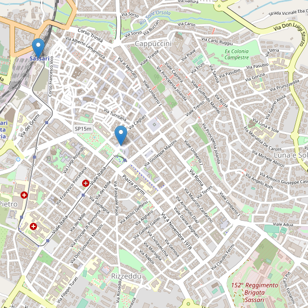 Thumbnail mappa taxi di Sassari