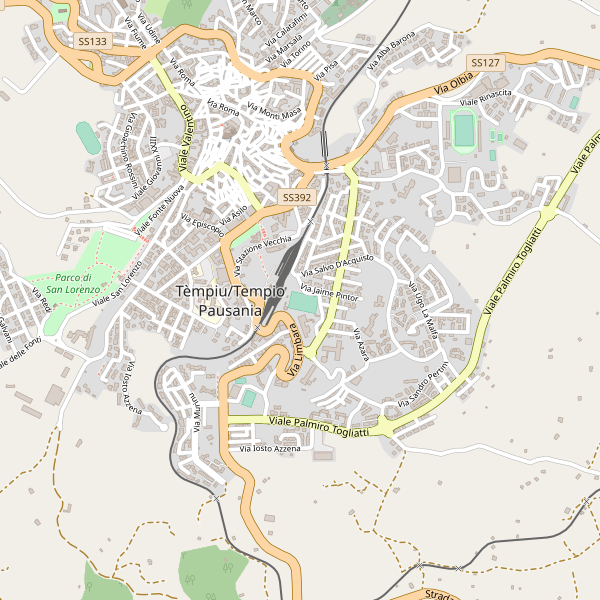 Thumbnail mappa taxi di Tempio Pausania