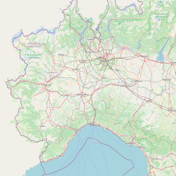 Thumbnail mappa stradale d'Italia